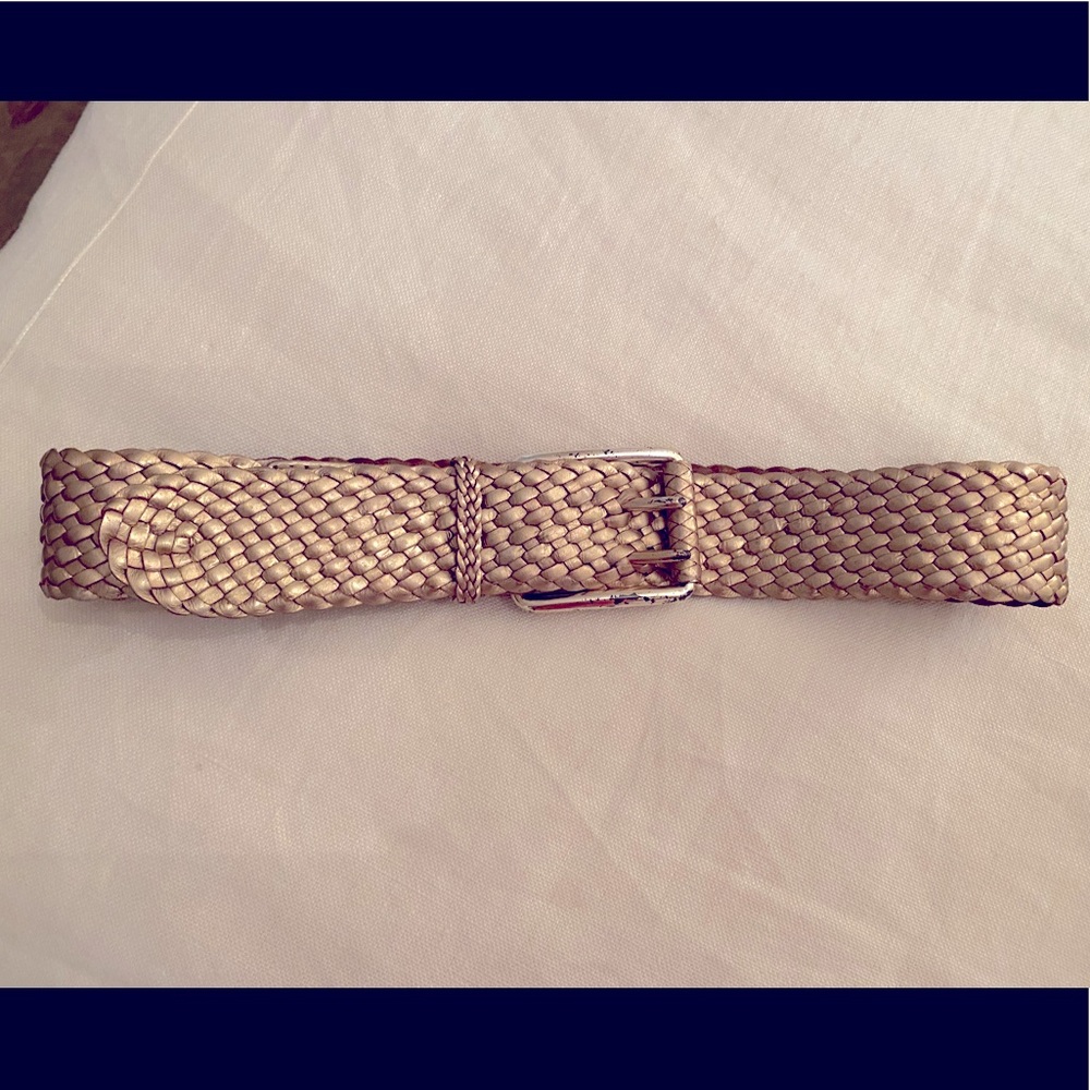 Michael Kors Gold Woven Belt